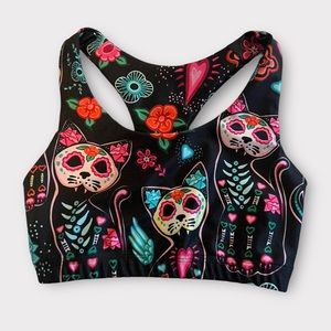 Pineapple Clothing Fangtastic Stella Black Seamless Racerback Sport Yoga Sz XS